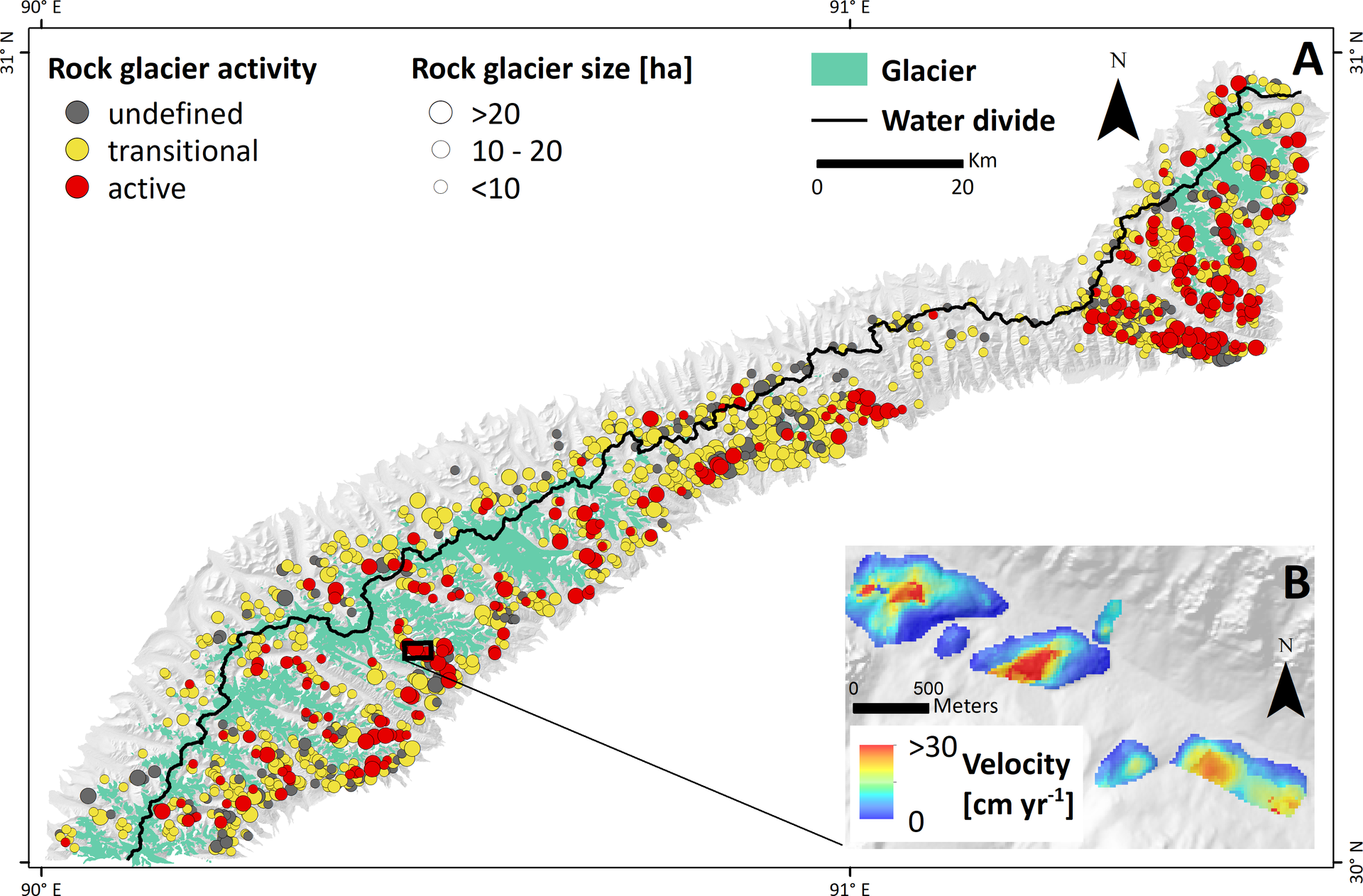 Rock glacier inventory of the western Nyainqêntanglha Range (Tibetan Plateau)