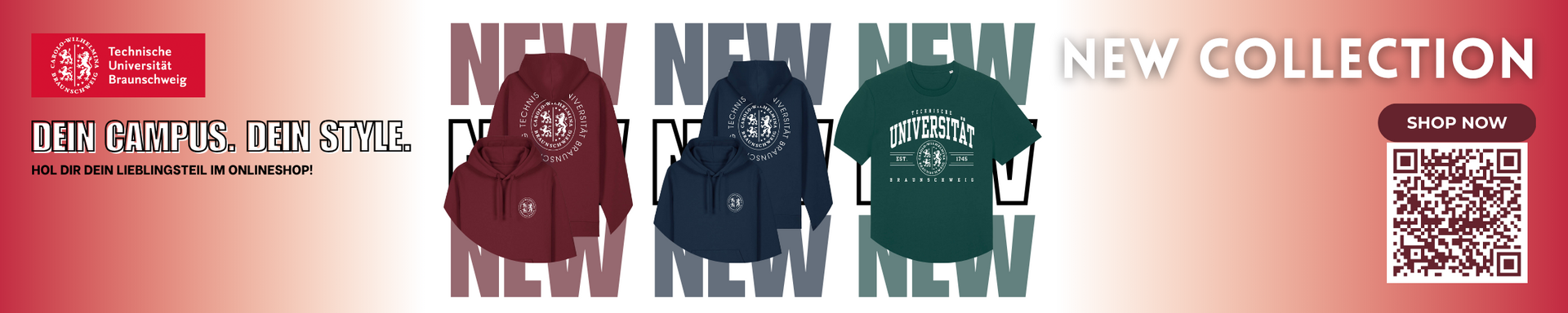 Neue Designs für Merchandise Artikel im Uni-Shop der TU Braunschweig