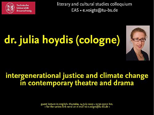 Ankündigung Gastvortrag Julia Hoydis