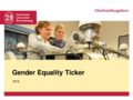 Gender Equality Ticker 2016