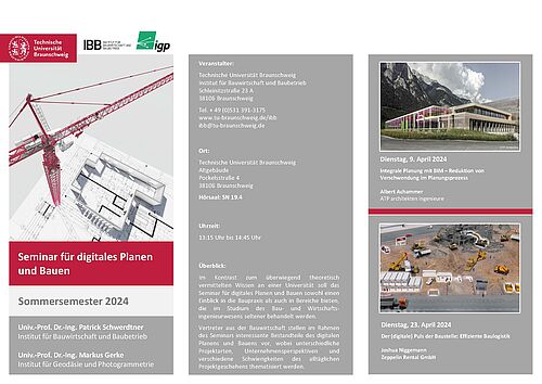 Seminar für digitales Planen und Bauen