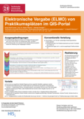 Poster vom Tag der Lehre: [Elektronische Vergabe (ELMO) von Praktikumsplätzen im QIS-Portal]