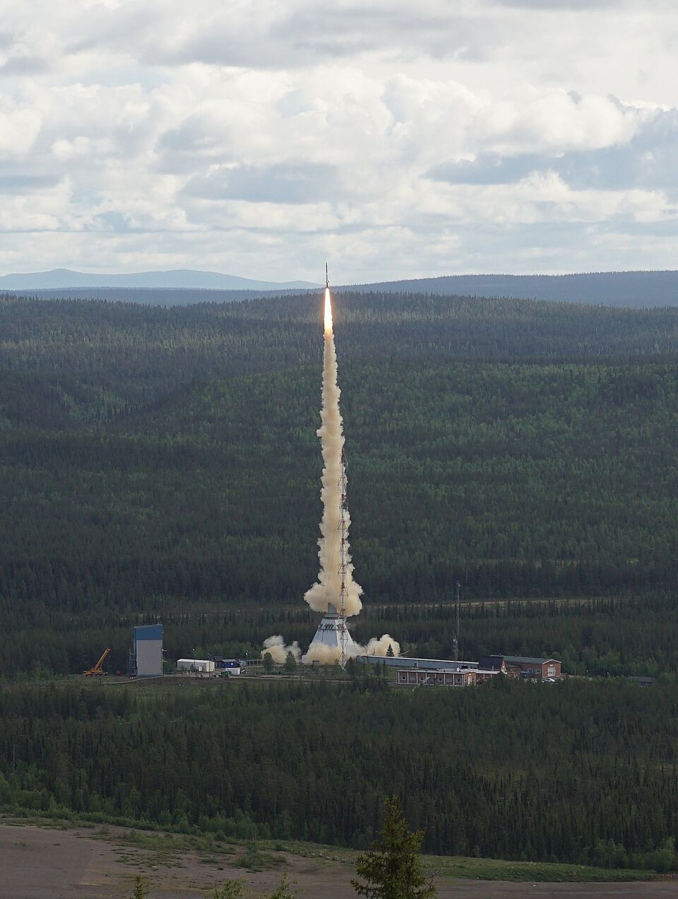 Rakete mit DUST Experiment