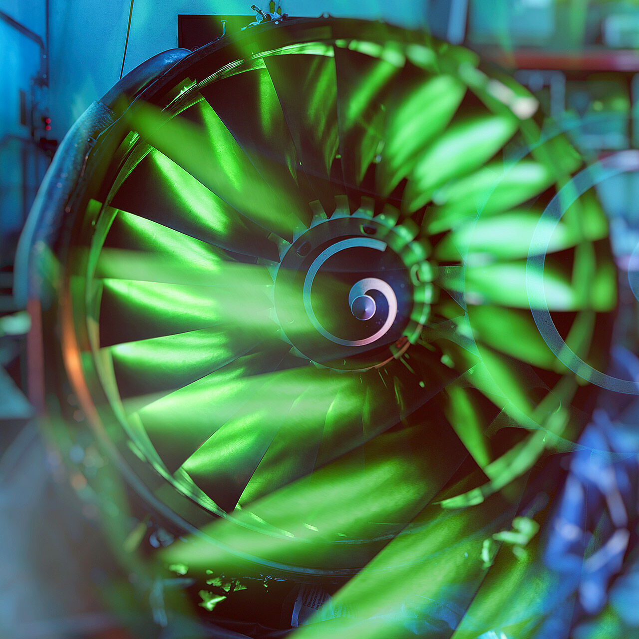 Research jet engine at the Institute of Jet propulsion and Turbomachinery