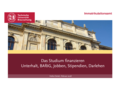 Vortrag zum Thema Studienfinanzierung