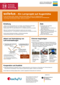 Poster vom Tag der Lehre: [soils4us – Ein Lernprojekt auf Augenhöhe]