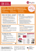 Poster vom Tag der Lehre: [Fit4TU – Das Online Self-Assessment für Studieninteressierte der TU Braunschweig]