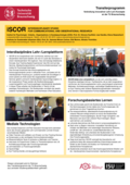 Poster vom Tag der Lehre: [iSCOR - INTERDISCIPLINARY STUDIO FOR COMMUNICATIONAL AND OBSERVATIONAL RESEARCH]