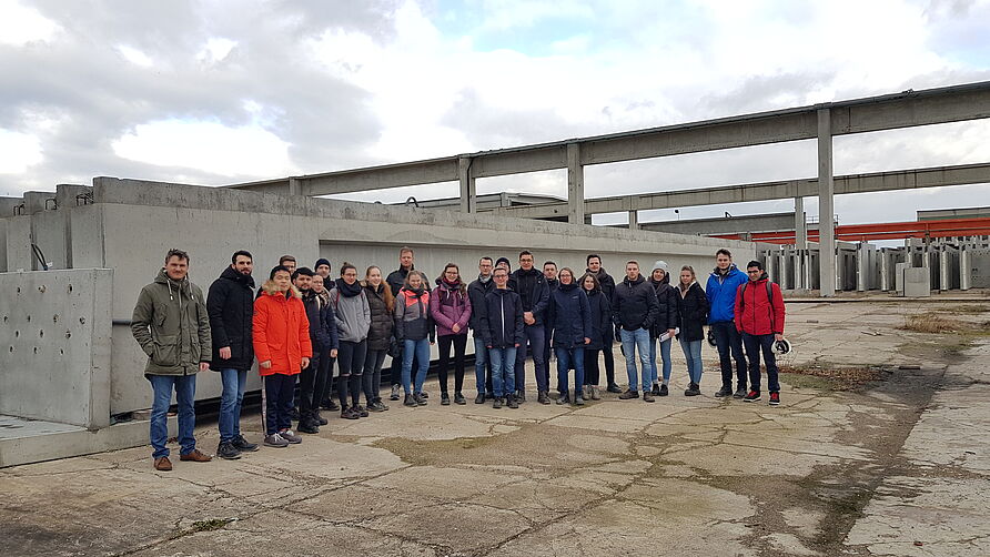 Exkursion Fertigteilwerk Klebl