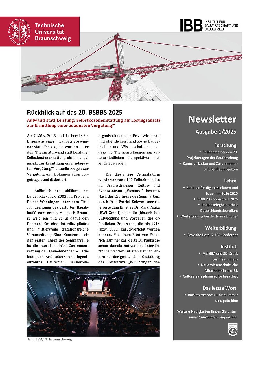 Newsletter IBB 1/2025