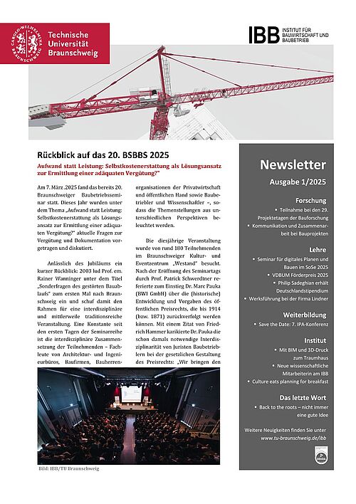 Newsletter IBB 1/2025
