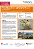 Poster vom Tag der Lehre: [Projektakademie Ländlicher Raum]