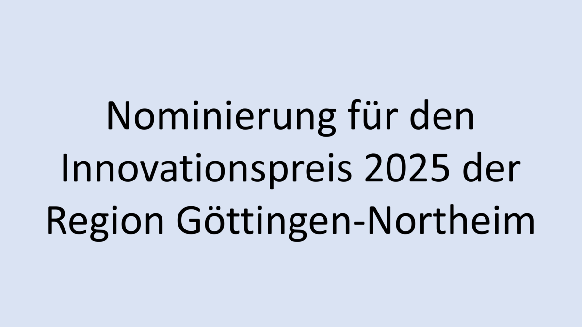 Link zum Video Nominierung Innovationspreis 2025