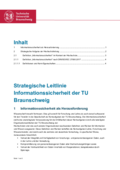Strategische Leitlinie Informationssicherheit der TU Braunschweig