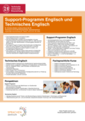 Poster vom Tag der Lehre: [Support-Programm Englisch und Technisches Englisch]