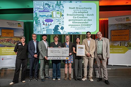 Die Stadt Braunschweig ist für das Projekt "Co-adapted Braunschweig – durch Co-Creation gemeinsam an den Klimawandel anpassen (COABS)" ausgezeichnet worden.