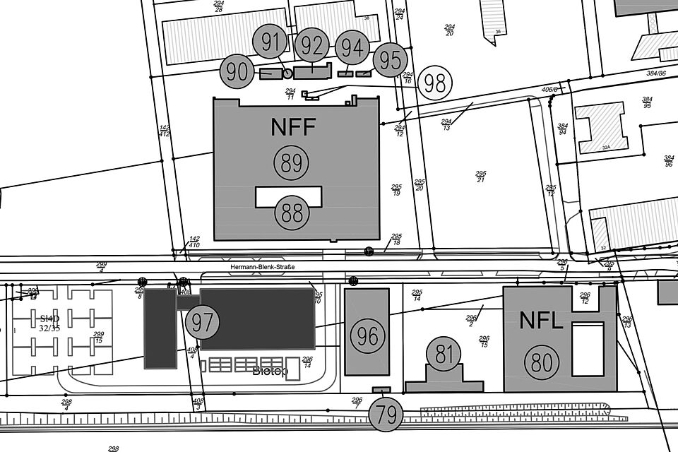Lageplan Gebäude 9997