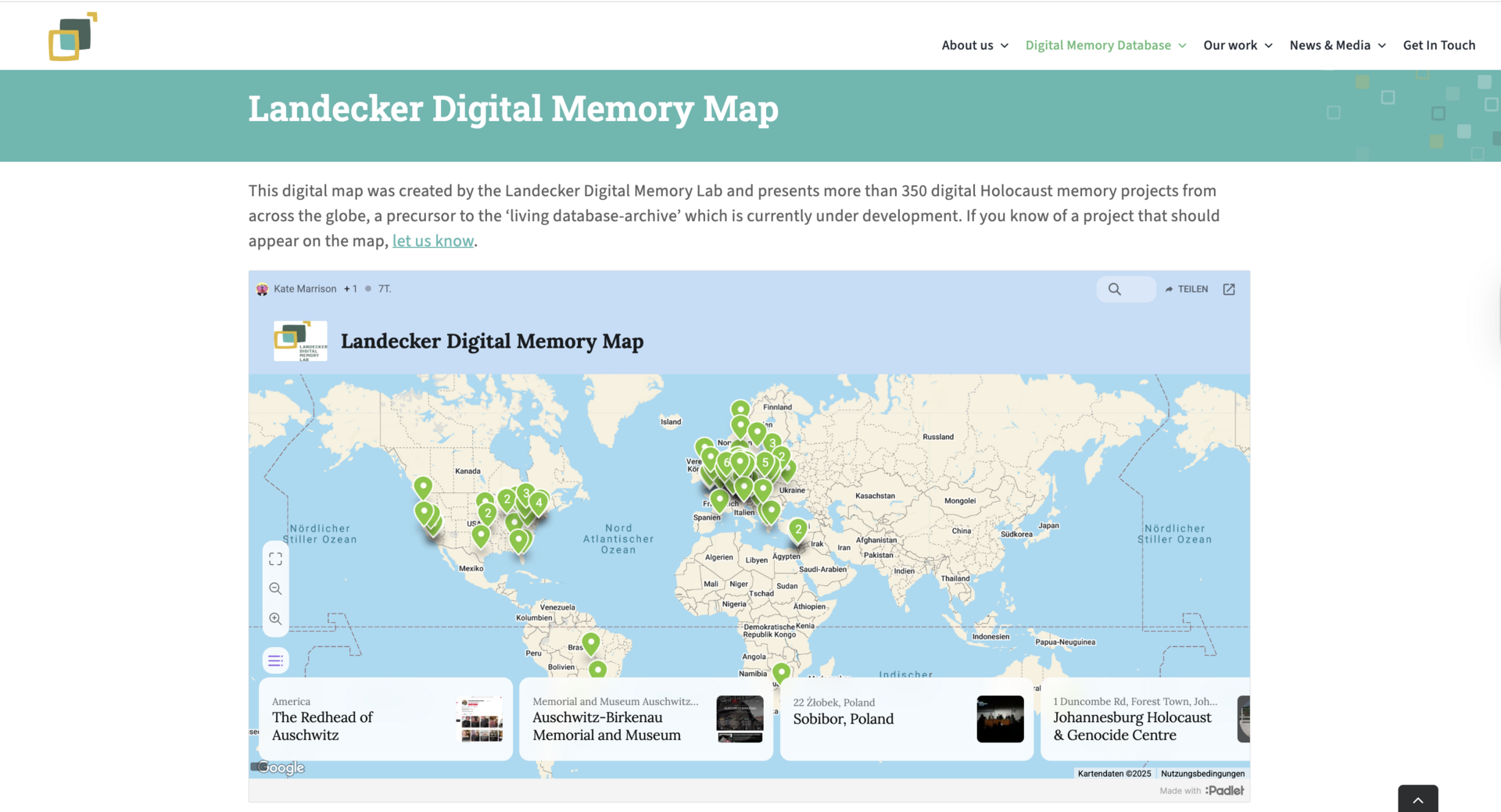 Landecker Digital Memory Map
