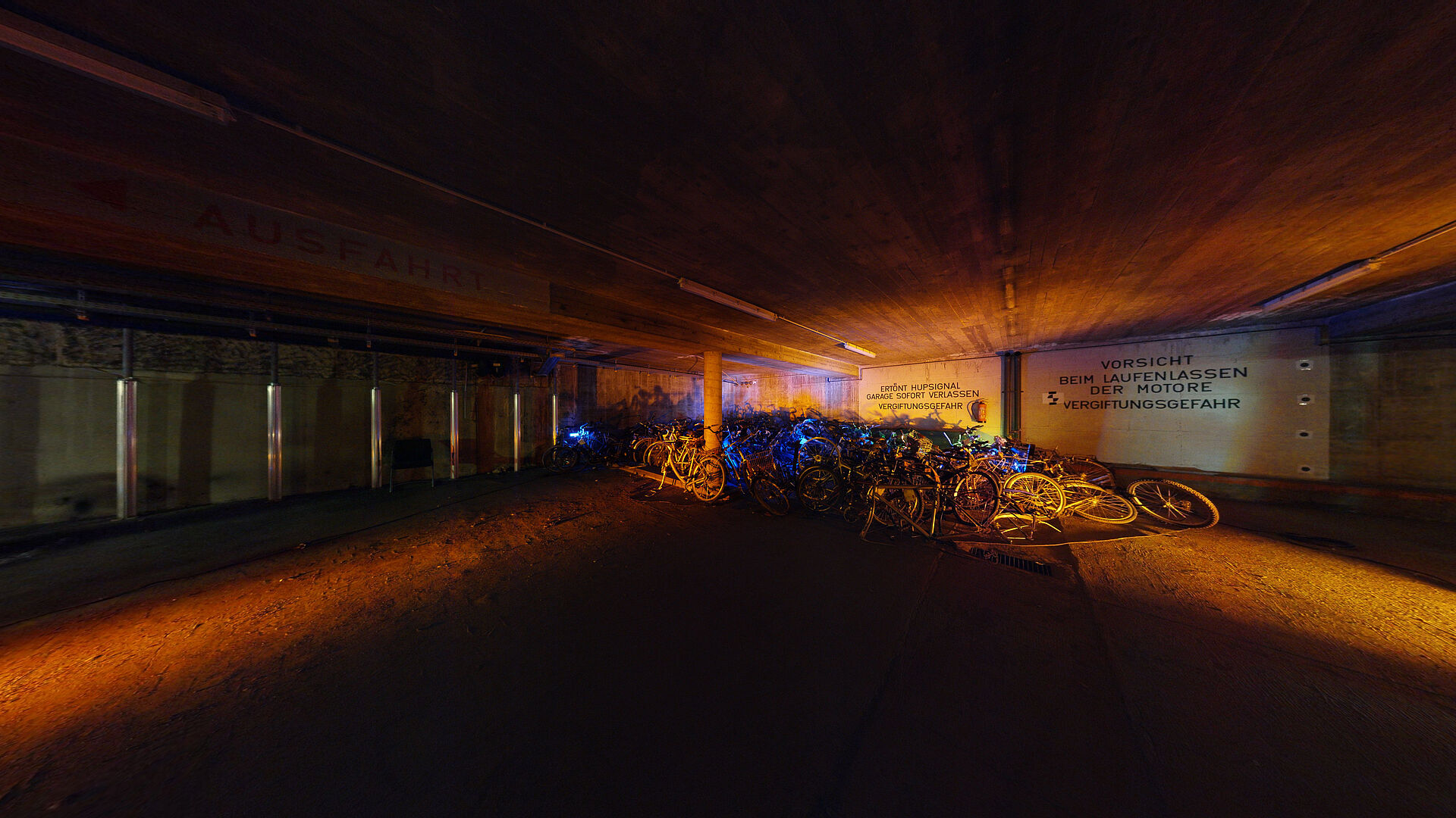 Fahrräder Tiefgarage