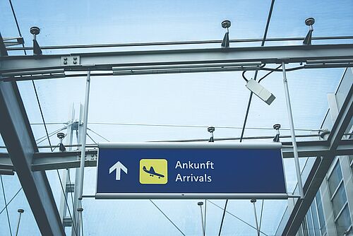Flughafen Ankunft