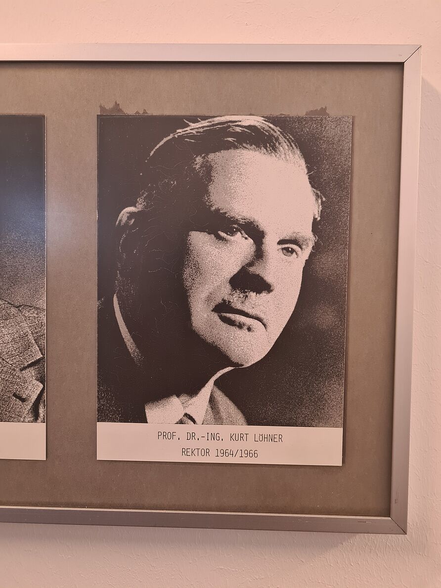 Prof. Kurt Löhner, Rektor der Technischen Hochschule Braunschweig von 1964-1966 (Foto im Präsidium der TU Braunschweig)