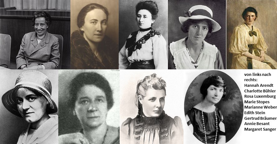 Collage mit Bildern von Frauen aus der Soziologiegeschichte