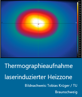 Thermographieaufnahme laserinduzierter Heizzone