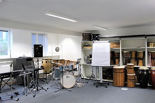 Schlagzeugraum Musikinstitut