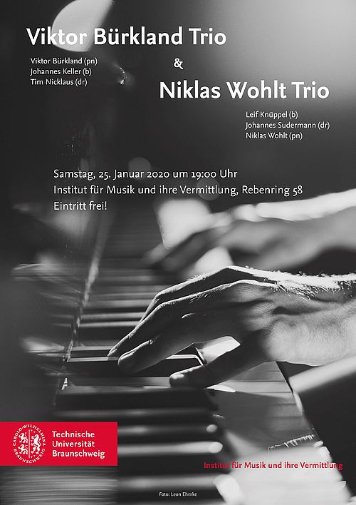 Plakat Niklas Wohl Trio