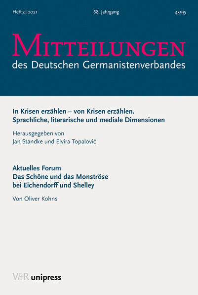 Cover Mitteilungen des Deutschen Germanistenverbandes