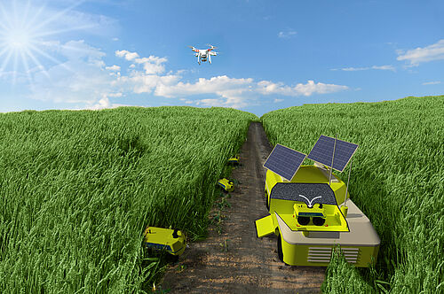 Roboter und Drohnen im Feldeinsatz
