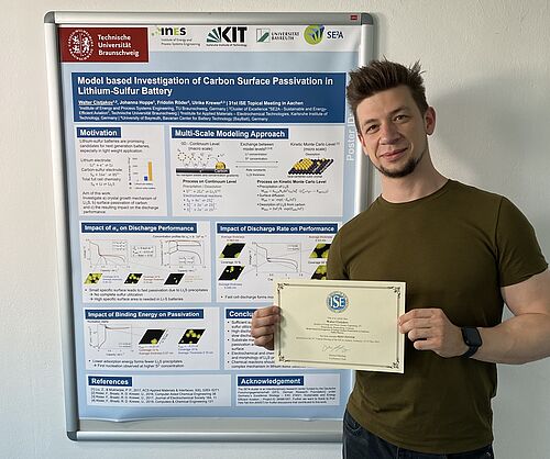 Poster Award at the 31st Topical Meeting of the ISE in Aachen