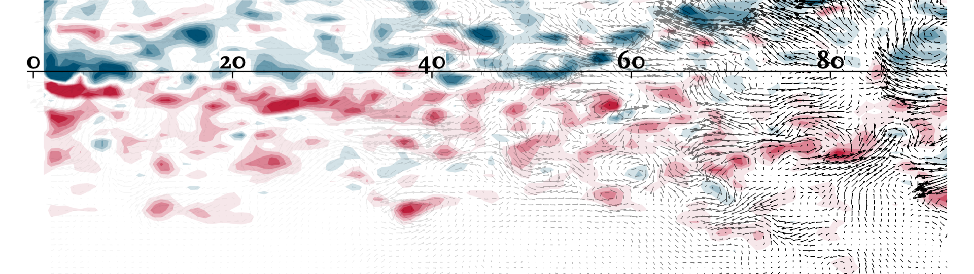 Vector Field From PIV with Vorticity Overlay