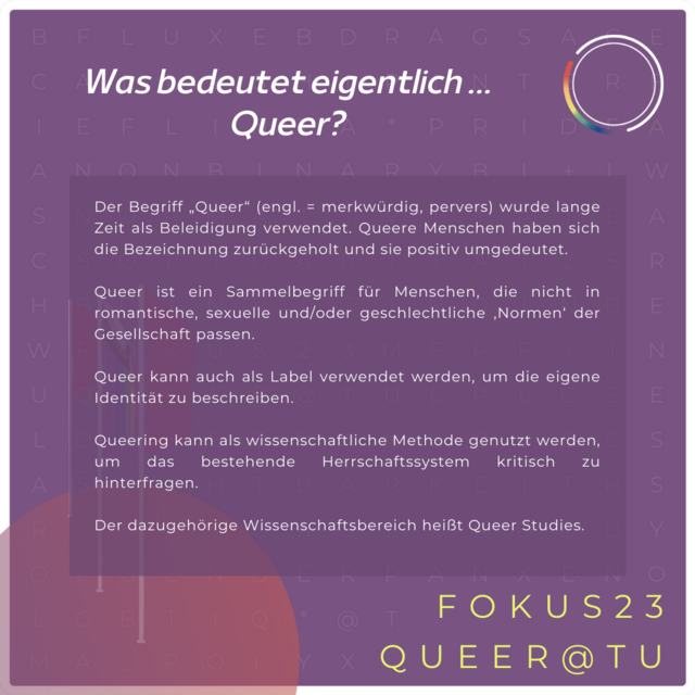 Queer bedeutet...